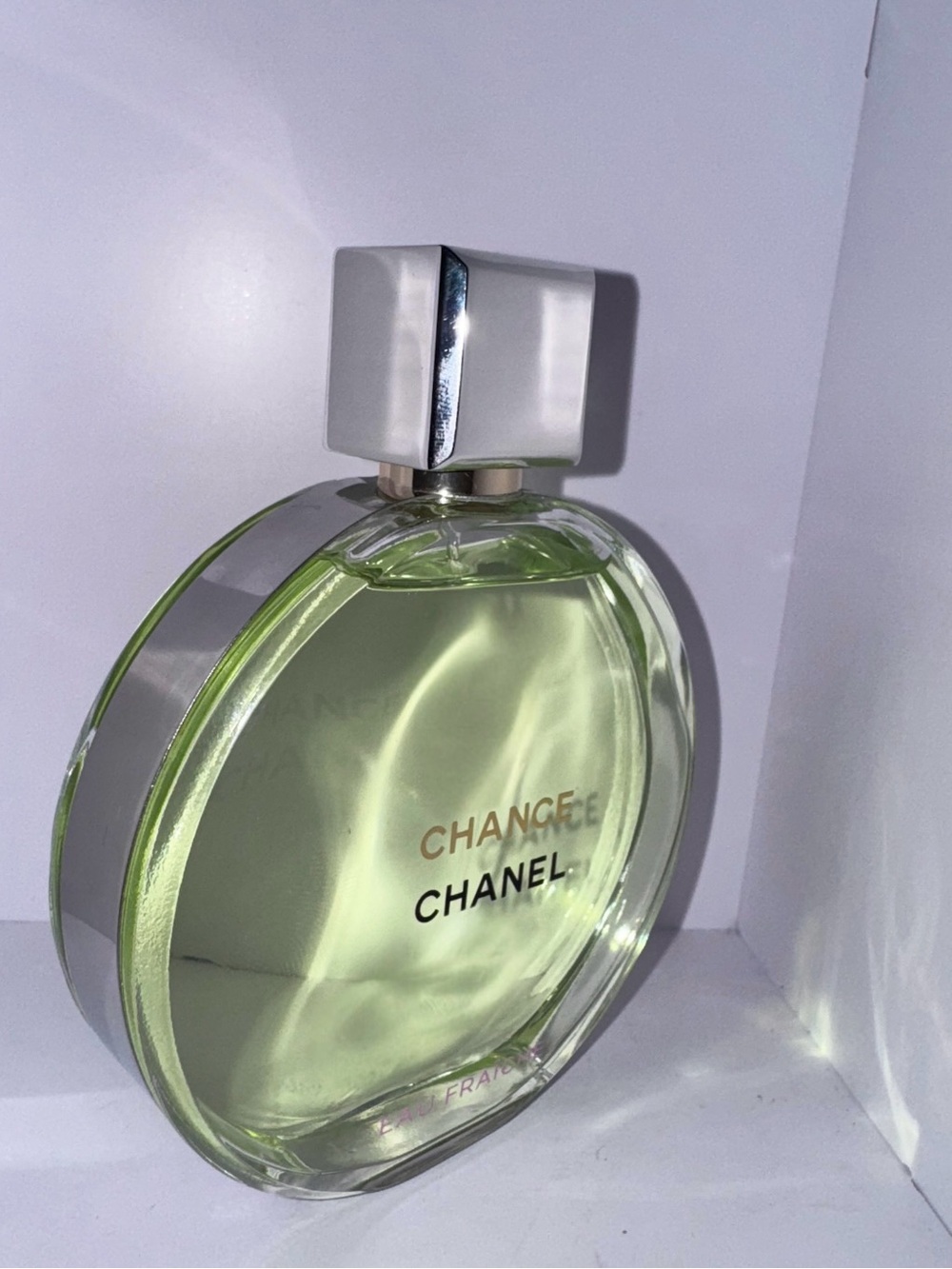 CHANEL Chance Eau Fraîche - Pale Green & Silver Bottle - Picture 4 of 5